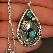 Women's necklace Archaistic Street Bohemia Leaf Necklaces / Silver / Fall / Winter / Spring / Summer