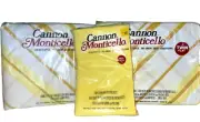 Cannon Monticello Twin Bed Sheets Flat Fitted Pillow Cases Yellow Stripe VINTAGE