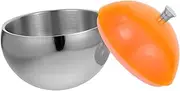 BRIGHTFUFU Polished Brushed Beautiful Ice Storage Bucket for Parties Wine Beer Cooler Lid