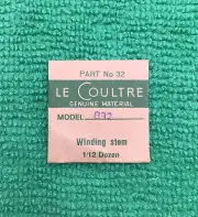 Jaeger LeCoultre Winding Stem Cal. 832 Part 401 32, NOS