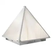 Pyramid Shaped Desk Table Lamp with Frosted Lampshade