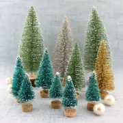3.5-16cm Artificial Mini Christmas Tree Snow Frost Pine Tree Decor Ornament New