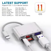 4 in1 USB to Card Reader Adapter USB Camera Micro SD Memory Slot for iPhone iPad