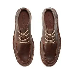 Timberland 男款棕色全粒面皮革查卡靴A1JTW245