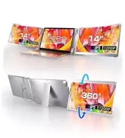 14" Triple Monitor Laptop Screen Extender - FHD 1200P 16:10 Laptop Monitor