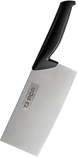 TJ POP Meat Cleaver 7.5 inch, Chinese Chopping Knife Cleaver Knives Heavy Duty Bone Chopper Butcher Knife,420HC Stainless Steel Blade Thickness 2.5 mm For Home Kitchen and Restaurant