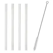 Camelbak Eddy Bottle replacement Straws 4 pack + cleaning brush white standard