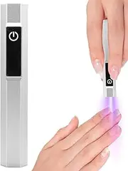 Nail Lamp - Wireless Flash Lamp with LED Display 2 Timing Modes | Handheld UV Nail Lamp | Small UV Lamps for Gel Nails | Rechargeable USB Nail Dryer Light with LED for Beginners