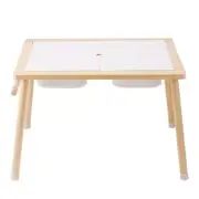 Sensory Table for Toddlers, Kids Activity Table with 3 Foldable Storage Bins and