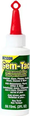 59ml Gem-Tac Glue for Applying Crystals Needle Precision Tip Bottle Fashion DIY