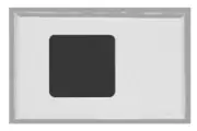 8x HPM EXCEL TELEPHONE OUTLET COVER PLATES 117x73mm 1-Gang Horizontal, White