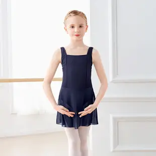 女童芭蕾舞衣吊帶連衣裙舞蹈緊身衣開檔 夏季
