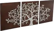 Inuni 3D Wall Arts HDF-lifetree-Coffee HDF-Resin 3D Wall Arts