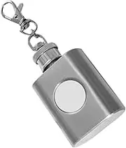 BEBEMOKO Keychain Flask Leak Tiny Liquor Pot for Go Use Portable Mini Wine Bottle for Outdoor Activities and
