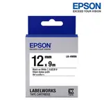 EPSON LK-4WBN 白底黑字 標籤帶 一般系列 (寬度12MM) 標籤貼紙 S654401