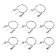 1m/3.3ft 8 Set Ceiling Hanging Wire Cable Kit with Round Nail, Style 2