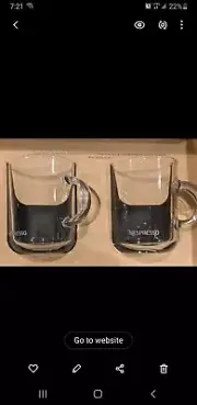 NESPRESSO Glass Vertuo Two Mugs Coffee Clear Big