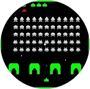 Slipmat Slip Mat Scratch Pad Felt for any 12" LP DJ Vinyl Turntable Record Player Custom Graphical - Space Invaders 1