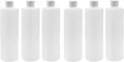 Plastoic Squeeze Bottles, w/ Flip Top Dispenser Cap, For Liquid, Oils, Shampoo