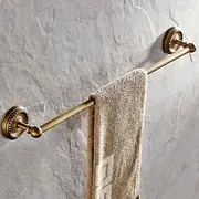 Brushed Brass Towel holder Towel Bar Antique Brass Single Bathroom Rod New Design Wall Mounted 607.5CM 1 pc