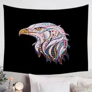 Native Design Bald Eagle Head Tapestry