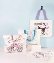 Sanrio My Melody and Cinnamoroll Canvas Tote Bag