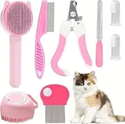 Cat Grooming - Pet Grooming Tools - Portable Professional Cutter With Shedding Comb & Trimmer For Indoor Home Spa Bathing Washing Tools