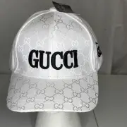 NEW GUCCI Women's BASEBALL CAP HAT with Tags Leather Adjustable Strap OSFA