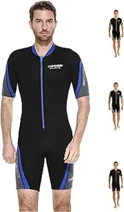 Cressi Shorty Men's Wetsuit for Scuba Diving, Snorkeling, Windsurfing - 2.5mm Neoprene | Playa Flex
