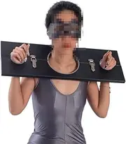 SAHOOSAFETY SM Neck Cuff Toy Sex Handcuffs Punish Pillory Bed Restraints BDSM Sex Furniture Training Sex Machine Sex Toys Bondage Devices Games for Men and Women