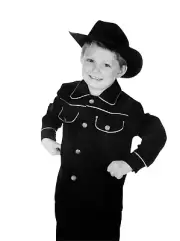 Boys Cowboy Shirt Underwraps Costume Medium 8-10