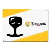 Bundy Bundaberg Rum Bear Nose Large Tin Wall Sign Christmas in July Sale
