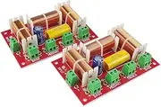 JINGERL 200W Two Bass Crossover Treble + Midrange + Dual Woofer Speaker Crossover Audio 3 Way Crossover Frequency Divider 4-8OHM 1Pairs