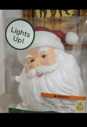 Santa Tree Topper Blow Mold Christmas