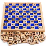 彩色數字 1-100 拼圖板 - 蒙台梭利教學工具