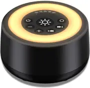 Sleepbox Sound White Noise Machine with 25 Soothing Sounds and 10 Colors Warm Night Light 4 Brightness Levels 32 Volume Levels 5 Timer and Memory Function Perfect for Baby Kids Adults Seniors Sleeping