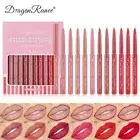 12 Pcs^Set Waterproof Lip Liner Pencil Matte Lipliner Long Lasting Lipstick ^