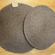 New Pier 1 Imports Round Placemats, Set Of 2 Brown, Jute, Circle