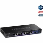 TRENDnet 10-Port Multi-Gig Web Smart Switch, TEG-3102WS, 8 x 2.5GBASE-T Ports, 2