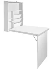 [Artiss] Foldable Desk With Bookshelf