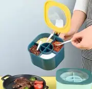 Salt Shaker Box Seasoning Container With Serving Spoons