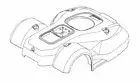 Cover Main Original WORX Robot Lawn Mower WG795E TYPE2 - WG792E