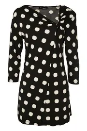 Spot Twist 3/4 Sleeve Tunic--COR-VCT11746
