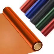 16 in X 100 Ft Orange Cellophane Wrap Roll, Transparent Orange Cellophane Wrappi