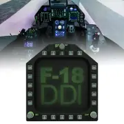 PC USB F/A-18C Cockpit Flight Simulator DDI Meter Colorscreen For DCS Falcon BMS