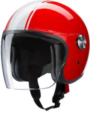 Redbike RB-861 Jet Helmet, white-red, Size 2XL for Men White Red