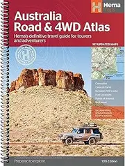 Hema Maps Australia Road & 4WD 13th Edition Atlas with 187 Updated Maps