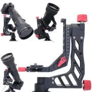 Panning Cantilever Gimbal Tripod Crane Head Arca-Swiss Clamp fr Long-focus Lens
