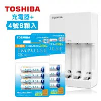 在飛比找神腦生活優惠-東芝TOSHIBA 智慧型低自放充電電池充電組(TNHC-3