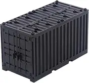 Container Blocks Bricks Box Toy Shipping Container for Birthday Gifts Black